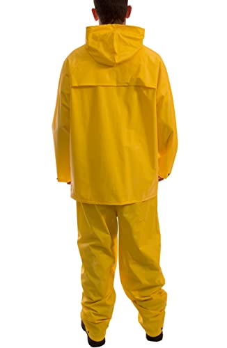 Tingley Tuff-Enuff Plus S62217 2-Piece Waterproof Suit With Attached Hood, Large, Yellow #TOP1