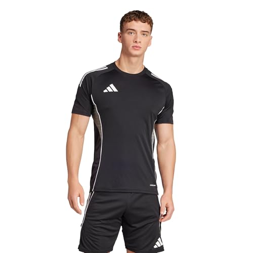 adidas Men's Tiro 25 Competition Training Soccer Jersey, Black/Team Grey, Medium