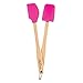 Tovolo Mini Silicone Spatula and Spoonula, Fuchsia - Set of 2
