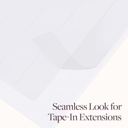 Image of GOO GOO Single Sided Wide Hair Extension Tape, 72 Pieces, 3.2 * 0.3inch, Easy to Apply & Remove, Adhesive Replacement Tabs