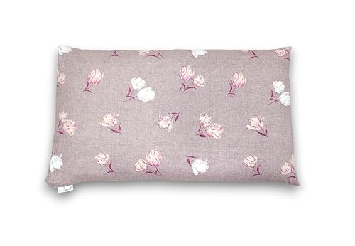Image of Buckwheat Hulls Pillow | Standard Size | 15 inch x 25 inch inch | Pillow for Neck Pain | Shoulder Pain | Back Pain | Other Sleeping Problem | (Vintage Mauve)