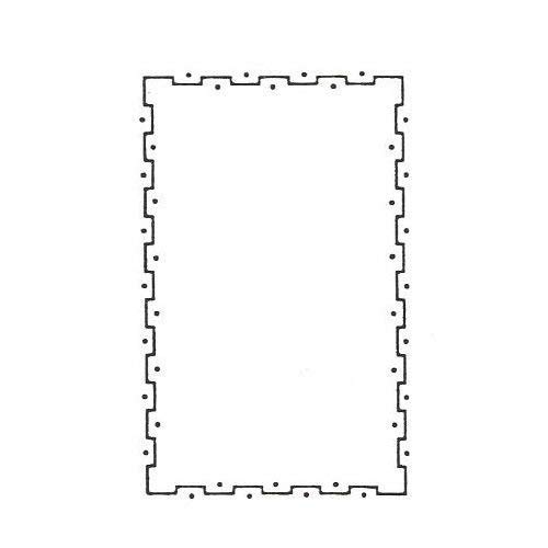 Rubber Stamp Southwest Frame, Med. Handmade Products