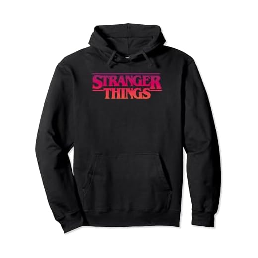 Stranger Things 4 Text Logo Gradient Red Orange Sudadera con Capucha
