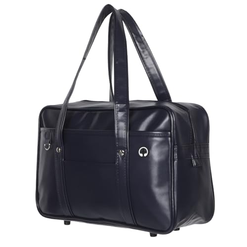 Maletín para portátil unisex en PU azul oscuro