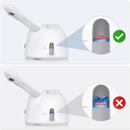 Image of Facial Steamer K-33S for Face, Nose and Cough Steam Vaporizer, Nozzle Inhaler, Facial Sauna, and Facial Steamer Machine for Adults, Kids, Men and Women Multipurpose Steamer