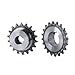 08B Industrial Drive Sprocket Wheel 45# Steel Chain Gear 22/23Teeth Bore 10-40mm 1Pcs(28mm (Keyway 8mm),23 Teeth)