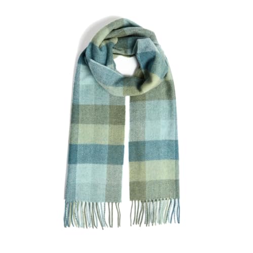 Foxford Irish Lambswool Scarf with Fringe For Women, 11.81 x 74.74 inches