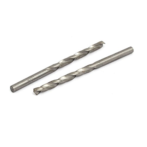 Aexit 4.8mm Dia Tool holder 85.5mm Length HSS Round drill hole Twist Drill Bit Silver Tone 5pcs Model:87as29qo482
