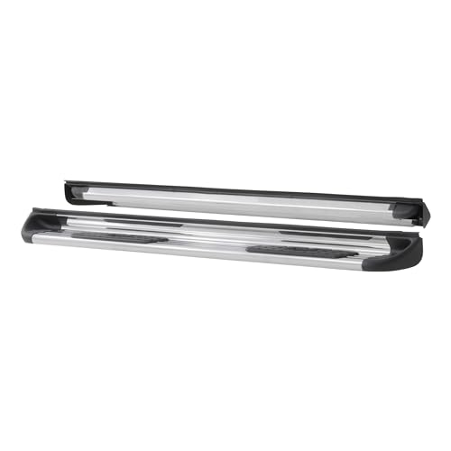 Estribos laterales para camioneta de acero inoxidable pulido miniatura 2