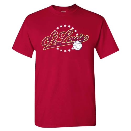 St. Louis Baseball Vintage Mens Fan T-Shirt (Cardinal Shirt L)