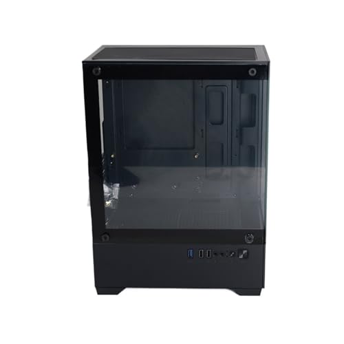 Gabinete de computadora EWAIDI Mid Tower Micro-ATX en aluminio con vidrio templado color blanco miniatura 4