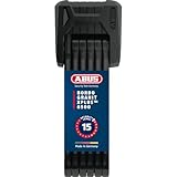 ABUS Bordo Granit XPlus 6500/85 ST folding lock with lock pouch - Hardened steel bike lock - security level 15 - 85 cm - Black