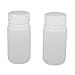 Aexit 2Pcs 100ml Funnels Plastic Round Laboratory Reagent Bottle Sample Thicken Filtering Funnels Bottle Clear