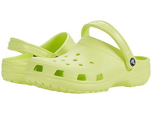 Image of Crocs Unisex-Adult Classic Clogs, Lime Zest, 11 Men /13 Women
