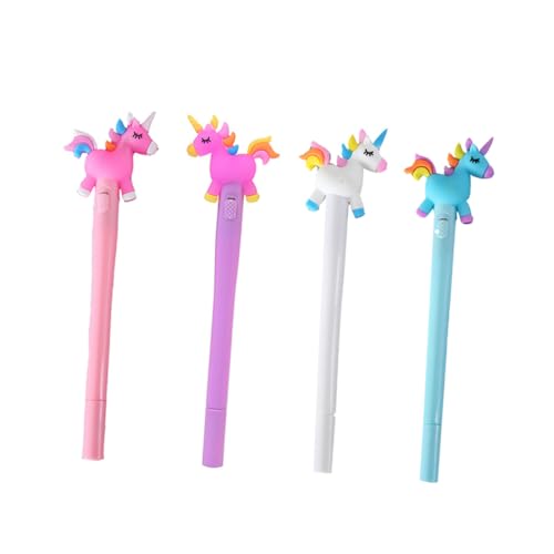 Angoily 4pcs bolígrafos portátiles luminosos diseño adorable