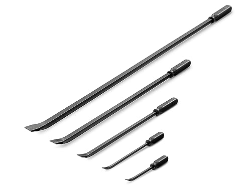 TEKTON Angled End Handled Pry Bar Set, 5-Piece...