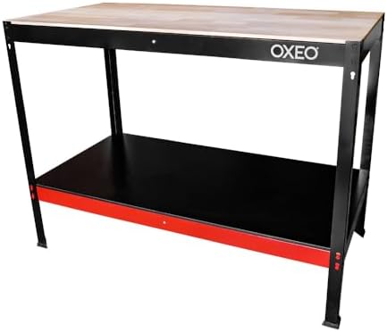 Etabli d'atelier - Table de travail - 120x60x90cm - Structure Aci...