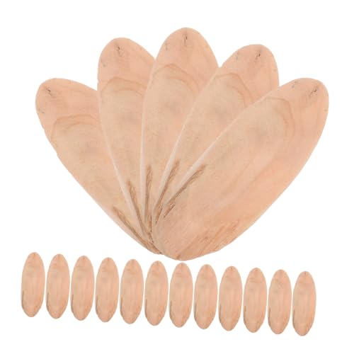 Veemoon Unique Oval Wood Pieces 20pcs Driftwood Decorative Ornaments for Christmas Tree