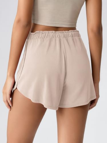Image of ODODOS Modal Soft Lounge Shorts for Women Drawstring High Waist Casual Sleepwear Lightweight Cozy Pajama Bottom