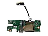 Laptop USB Media Card Reader WLAN Power Button I/O Board with Cable 23G91 023G91 CN-023G91 Compatible Replacement Spare Part for Dell Inspiron 15 7573 Series