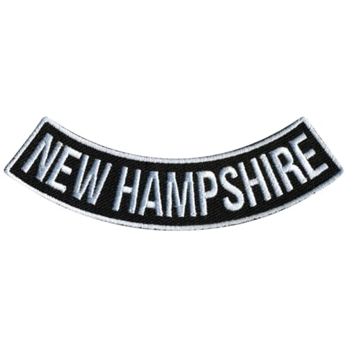 Hot Leathers New Hampshire 4” X 1” Bottom Rocker Patch PPM5058-4 Width x 1 Height Inches