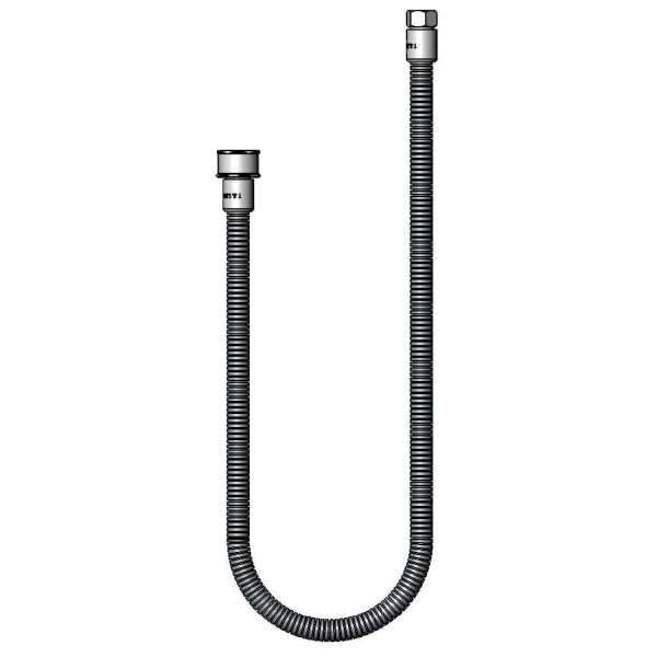 T&S Brass B-0044-H2A-SWV SS Flexible Hose with PRSV Swivel (Less Handle), 44"