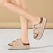 BiuYorBTY Women's Platform Clogs Sandals Cork Footbed with Comfort Double Buckles, Summer Platform Slides Mules, Summer Beach Comfort Wide Widths Availab
