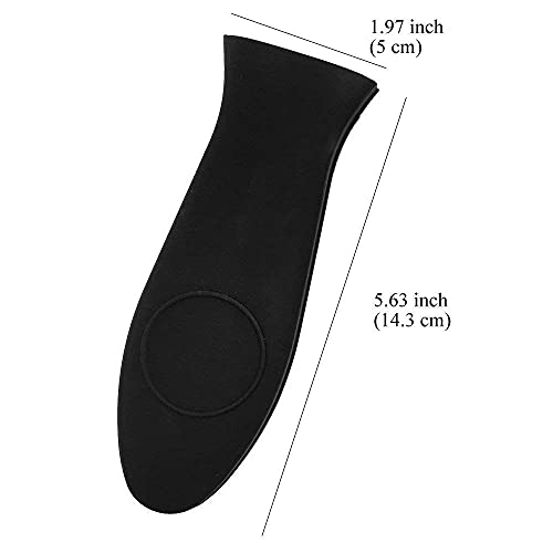 Traderplus 2 Pack Silicone Hot Handle Holder Non-Slip Pot Iron Skillet Grip Sleeve Cover #TOP1