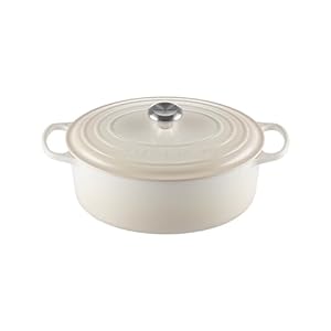 Le Creuset Enameled Cast Iron Signature Oval Dutch Oven, 6.75 qt., Meringue