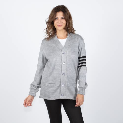 Image of Stewart & Strauss Cardigan Varsity Letter Sweater | American style button front letter sweater knit since 1977, heavyweight and ready for chenille letters and patches