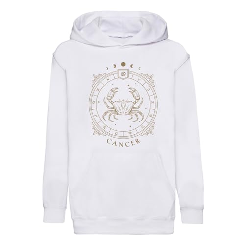 Sweat à capuche enfant Cancer zodiaque en coton premium