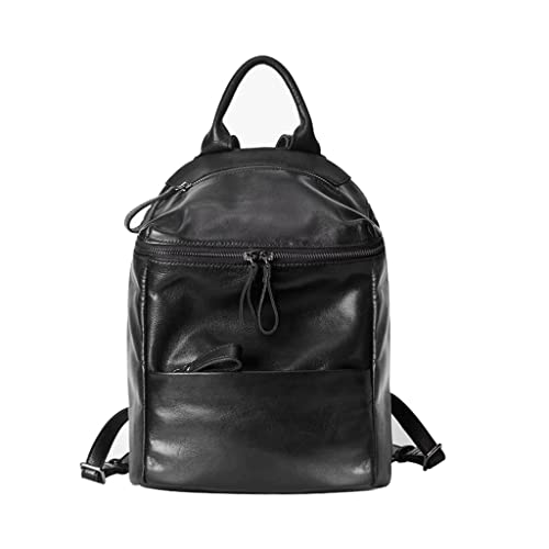XXZY Sac à Dos en Cuir pour Hommes de Luxe 12 Pouces Sac à Dos pour Ordinateur Portable pour Hommes Bureau d'affaires étudiant Sac à Dos de Voyage Cover