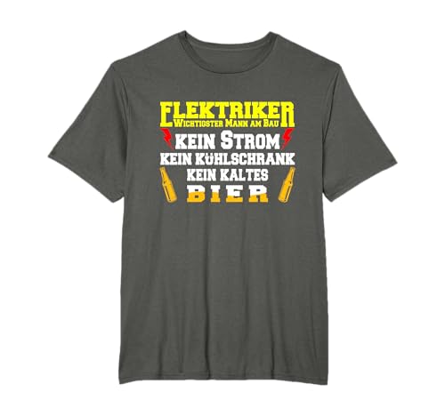 Handwerker Berufe Elektroniker Elektriker T-Shirt