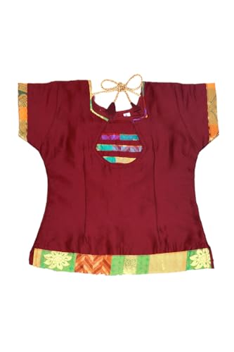 Chandrakala Lehanga Pattu Pavadai For Girls Kids South Indian Dress, (KL113-P)2