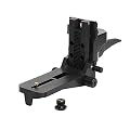Huepar Mounting Clamp with 1/4"-20 Male Thread and 5/8"-11 Thread Adapter for Telescoping Pole for Rotary and Line Laser Levels, Adjustable Bracket LP36-S