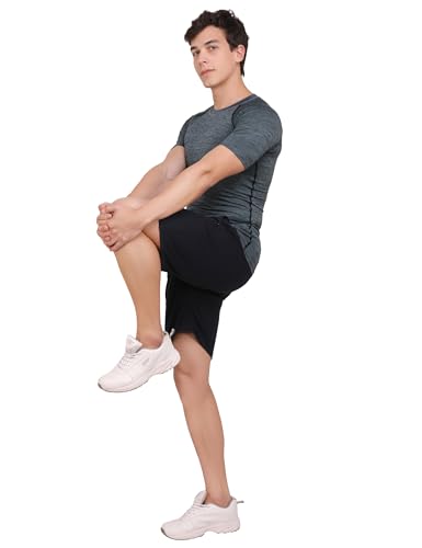 Image of NINQ Half Sleeve Compression T-Shirt - Men's Athletic & Sports Tights for Fitness Gym