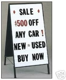 Sidewalk A-Frame Double Sided | 41"h x 21"w | Message Board Panels with Two 4" Letter Sets