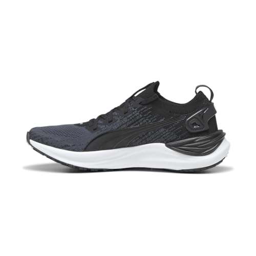 PUMA Womens Electrify Nitro 3 Knit Running Sneakers Shoes - Black, Grey - Size 8 M3