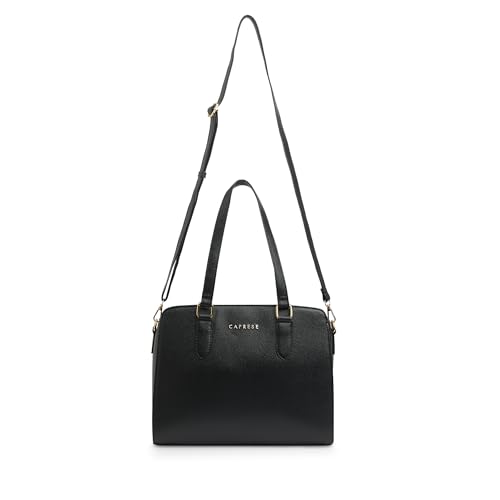 Image of Caprese Jolie Satchel Medium Bag for Women With Adjustable & Detachable Strap, Multiple Compartments & Zip Closure | Versatile Shoulder, Crossbody & Handheld Bag for Work,Travel & Everyday Use