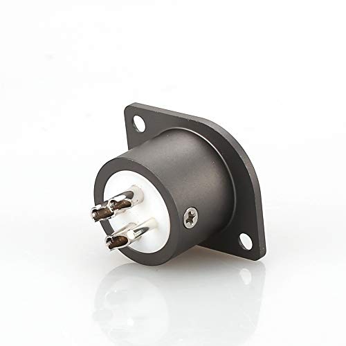 Conector XLR hembra con recubrimiento en rodio miniatura 6