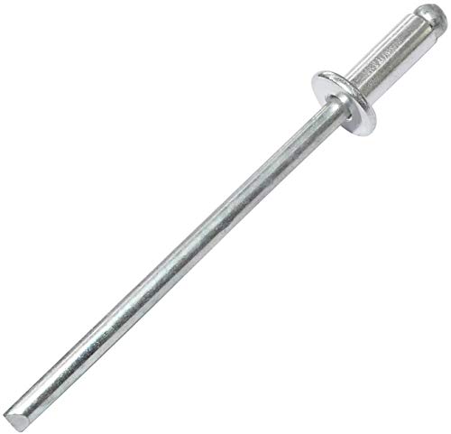 AERZETIX - Juego de 100 remaches ciegos estándar Ø3x8mm aluminio/acero - DIN 7337 A - remache pop con ruptura de vástago - C48094