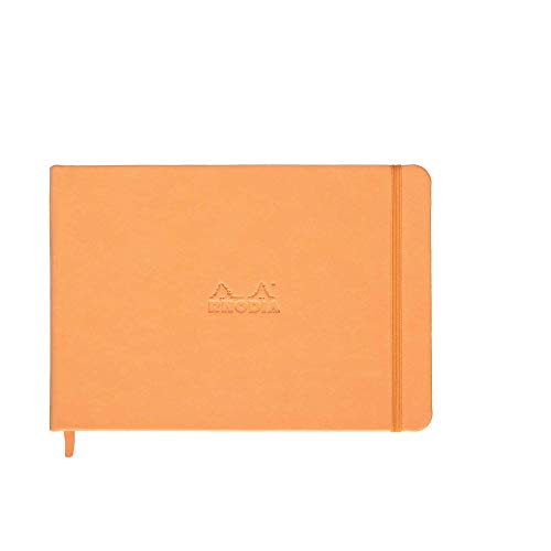 Carnet Rhodia Webnotebook Paysage A5 Orange à pages unies pour dessin et notes