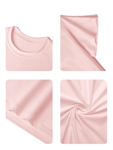 Image of RoseSeek Girl's Geometric Star Graphic Tee Tops Casual Summer Short Sleeve Crew Neck T Shirt