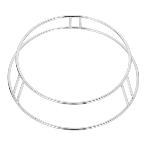 Cabilock Stainless Steel Wok Holder Compact Pot Rack for Countertop Display Kitchen Organizer for Pots and Pans Lightweight and Portable Design for Home and Camping Use