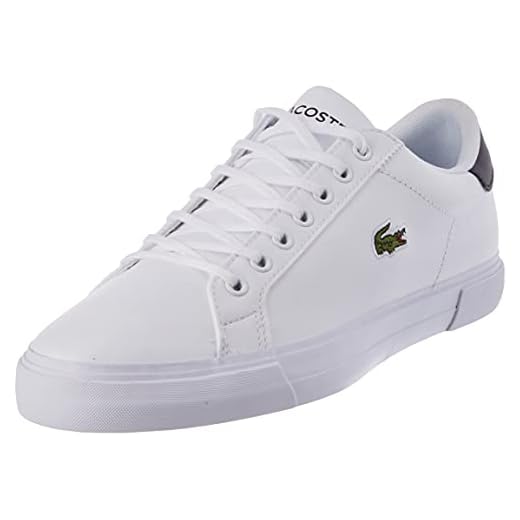 Lacoste Lerond Plus 0121 1 CMA, Zapatillas Hombre, Wht/Blk, 42 EU