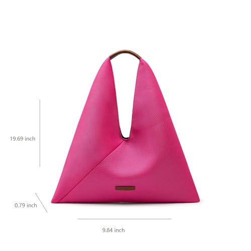 Image of NEWBELLA Anne Knitted Shoulder Hobo Bag City Chic Sporty Women Hobo Handbags,Hot Pink