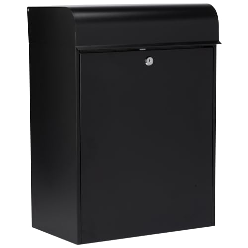 Burg-Wächter PB01BK Sichere Stahl-Paketbox, Schwarz, Large