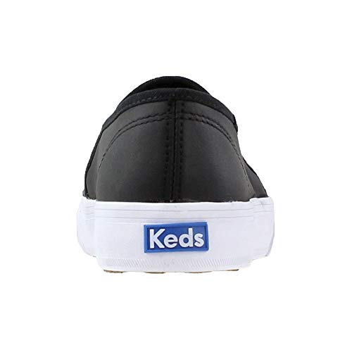 Image of Keds Womens Double Decker Canvas Slip On Sneakers Shoes Casual - Black