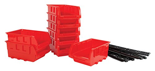 Performance Tool W5197 8 Piece Small Stackable Storage Trays , Orange #TOP28