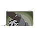 Produktbild Damen Geldbörse mit Reißverschluss und Handy, Clutch, Reisetasche, Kartenhalter, Organizer, Handgelenke, Faultier Kletterbaum